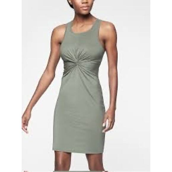 Athleta Barre Bralette Mini Racerback Dress Women’s Size Small Green - Picture 2 of 11